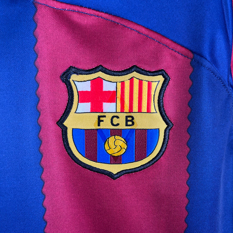23/24 Barcelona Long Sleeve Home Jersey