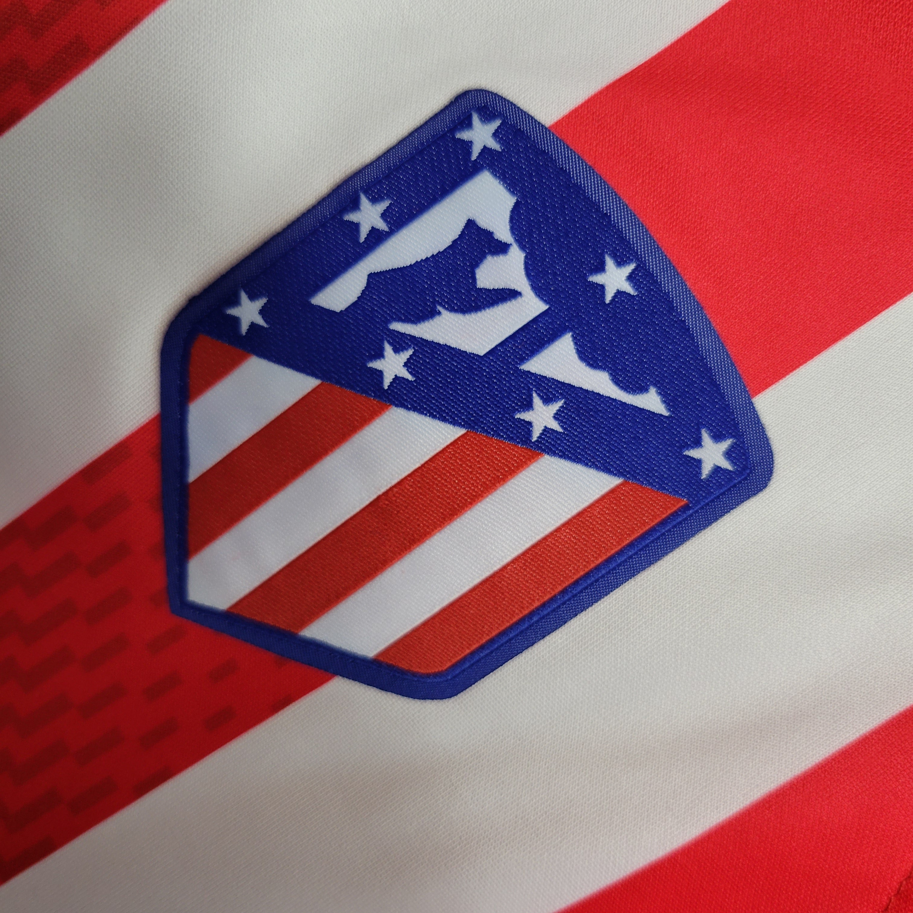 23/24 Atletico Madrid Long Sleeve Home Jersey