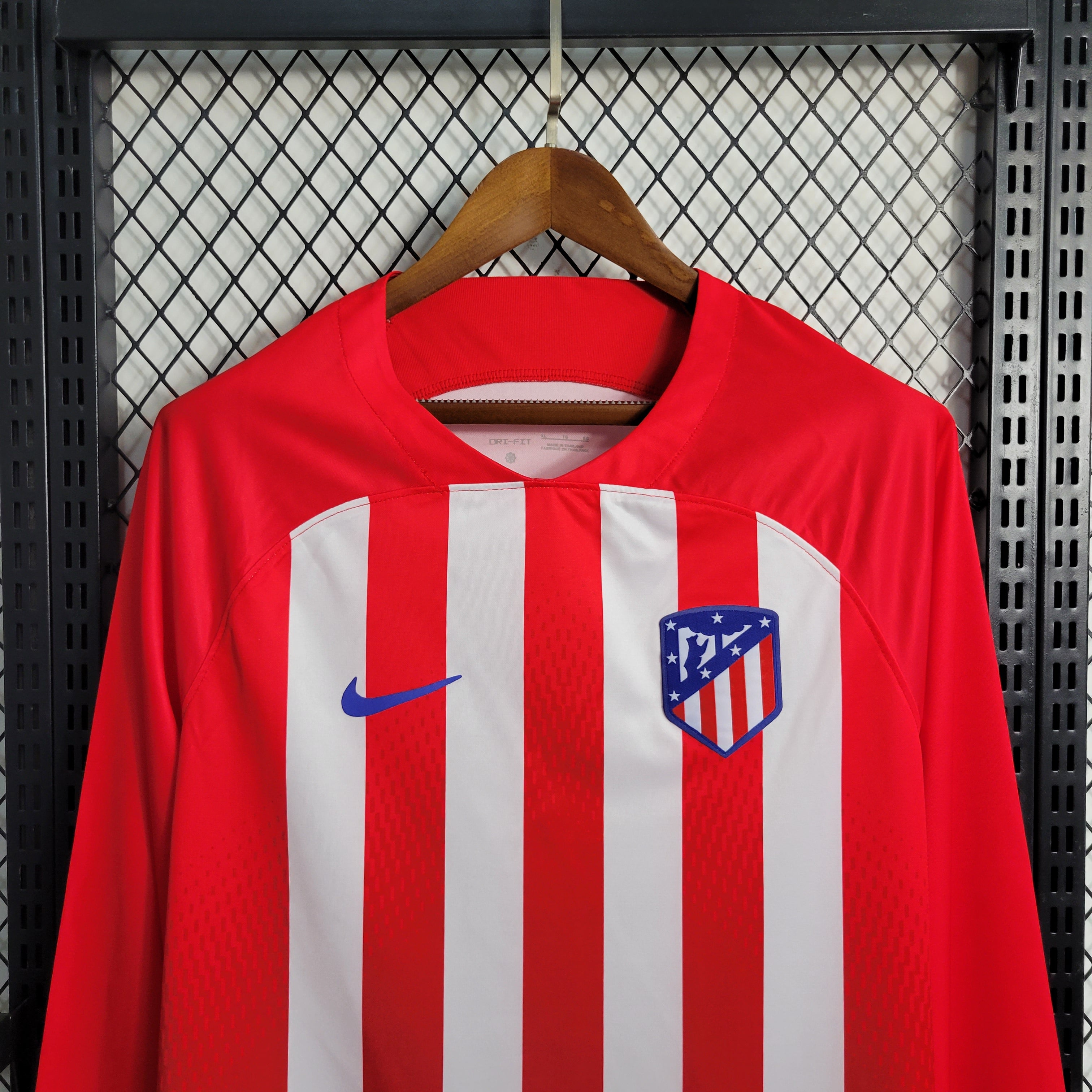 23/24 Atletico Madrid Long Sleeve Home Jersey