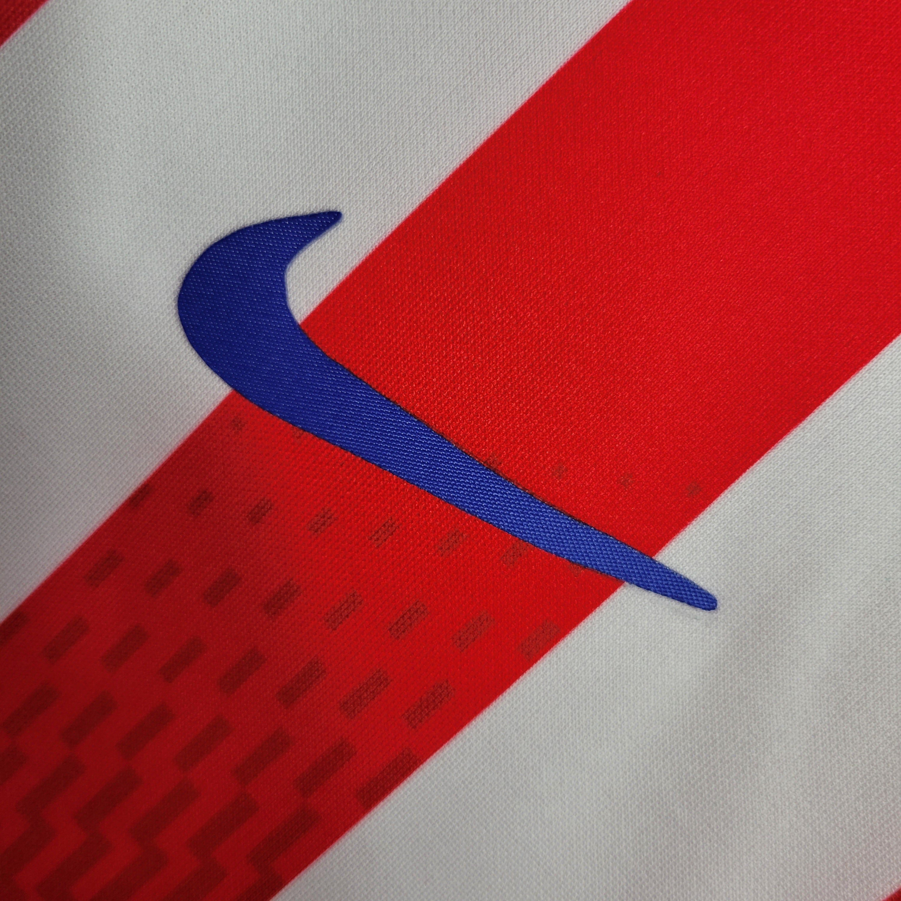 23/24 Atletico Madrid Long Sleeve Home Jersey