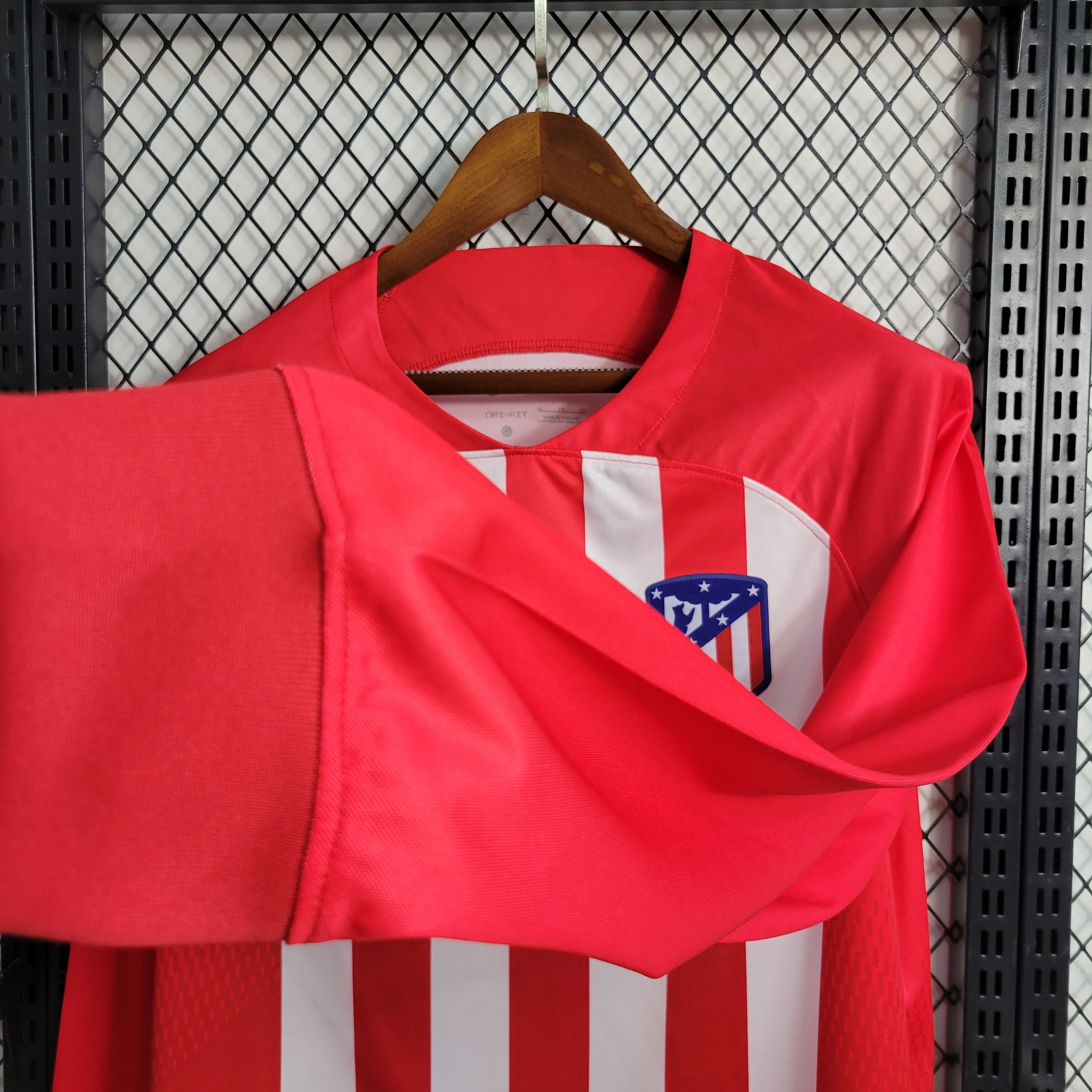 23/24 Atletico Madrid Long Sleeve Home Jersey