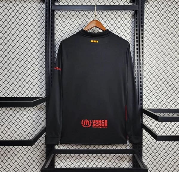 2024/25 Barcelona Away Black 125 Anniversary Long Jersey