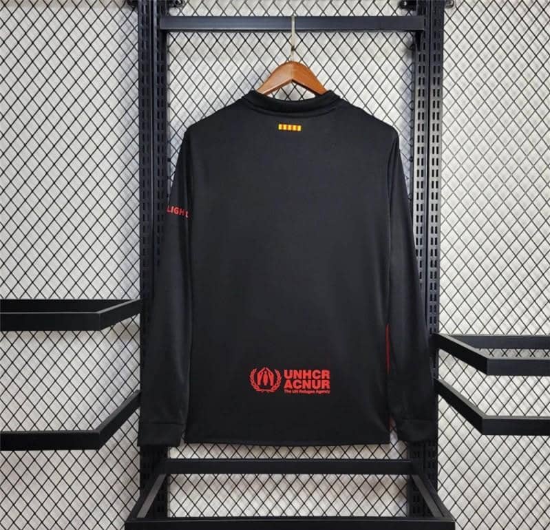 2024/25 Barcelona Away Black 125 Anniversary Long Jersey