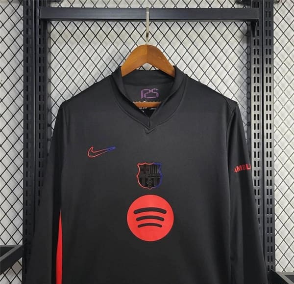 2024/25 Barcelona Away Black 125 Anniversary Long Jersey