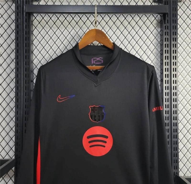 2024/25 Barcelona Away Black 125 Anniversary Long Jersey
