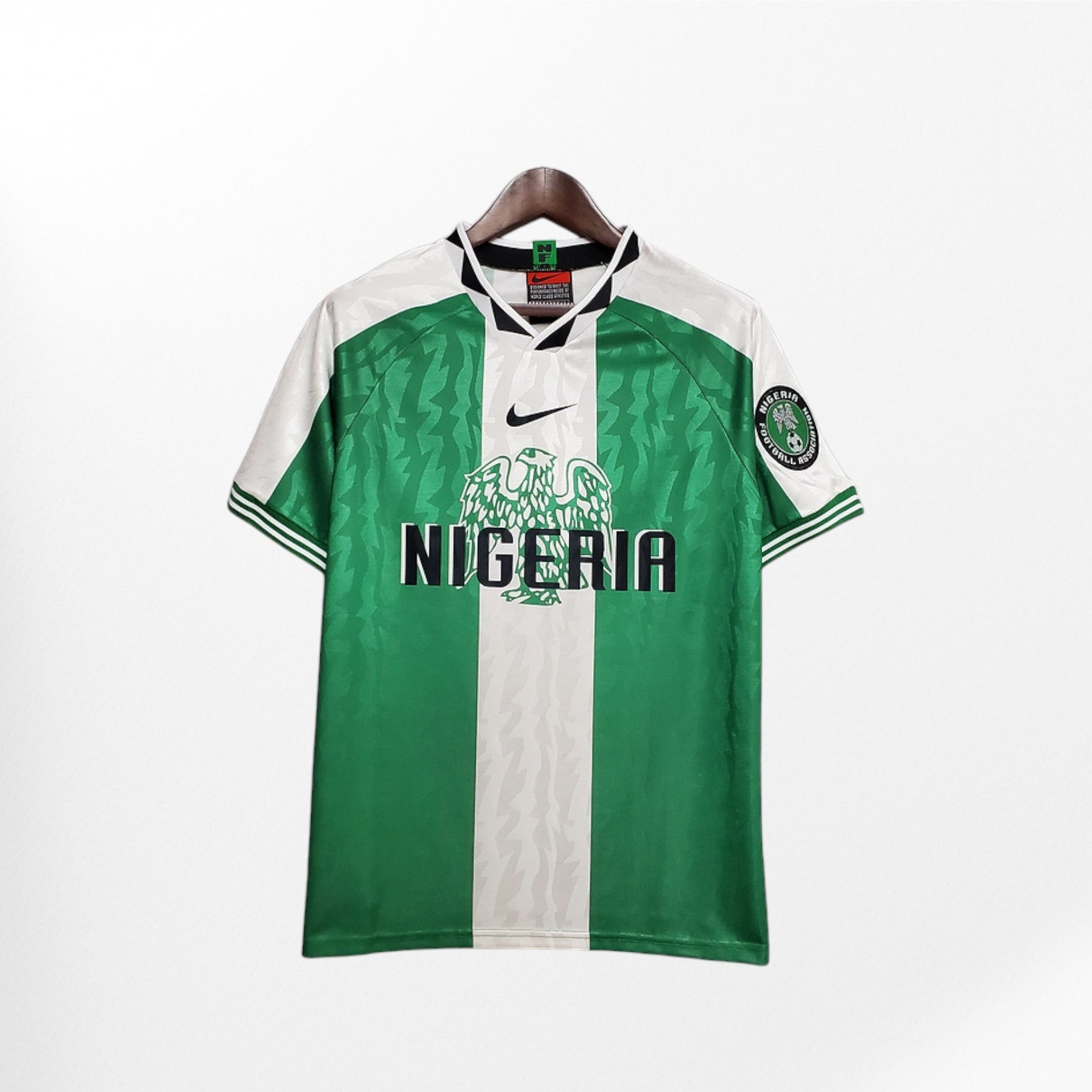 Camiseta retro de local de Nigeria 1996