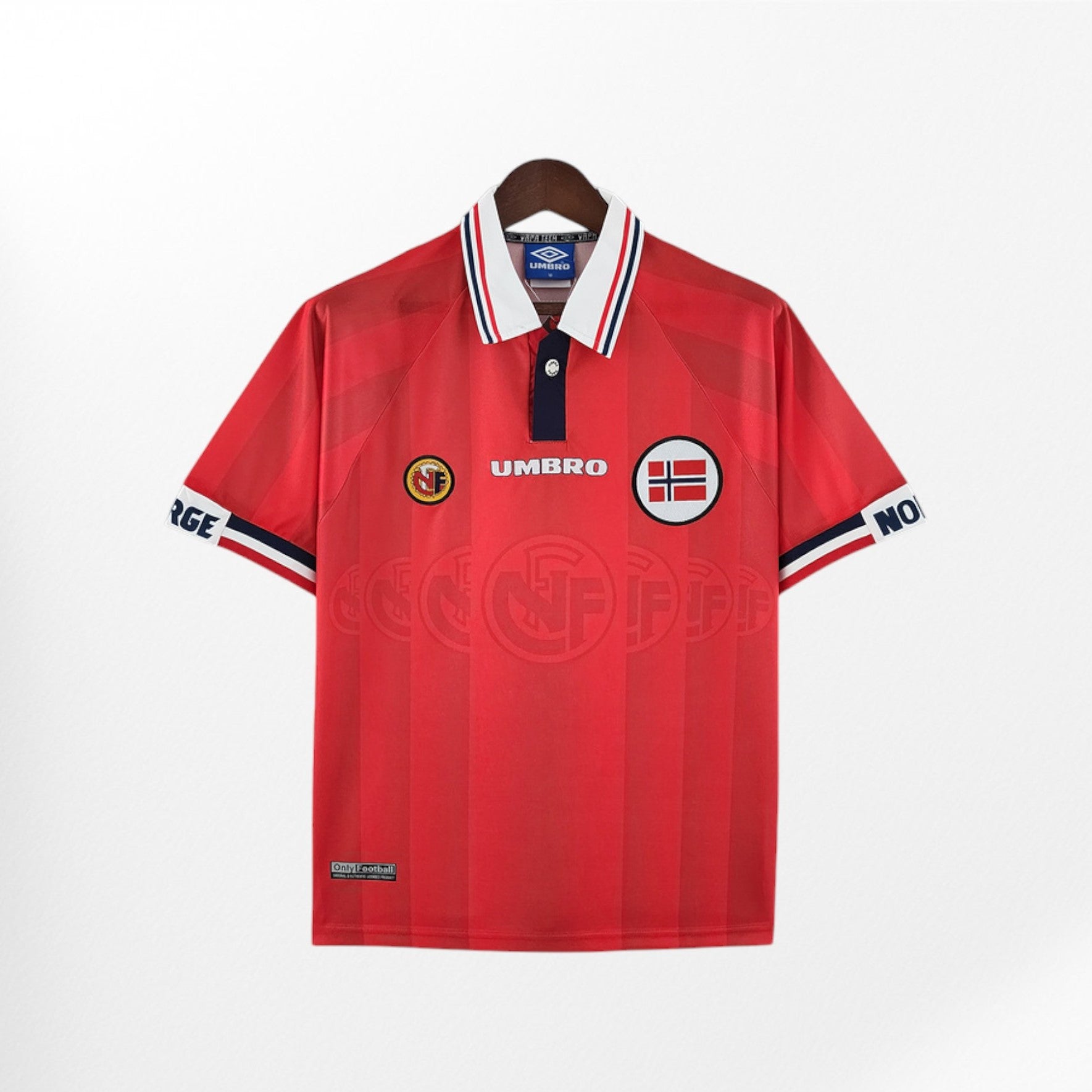 Camiseta retro de local de Noruega 1998