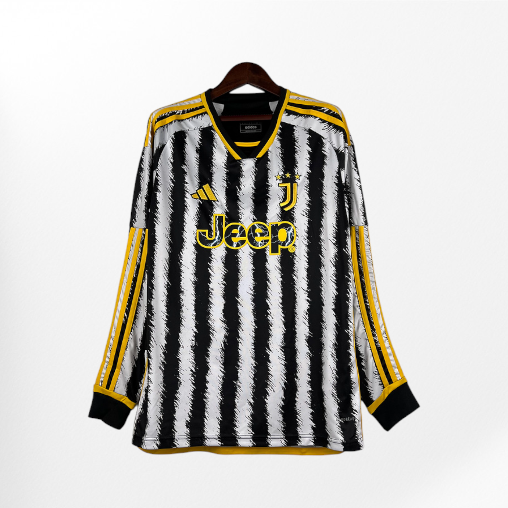 23/24 Juventus Long Sleeve Home Jersey