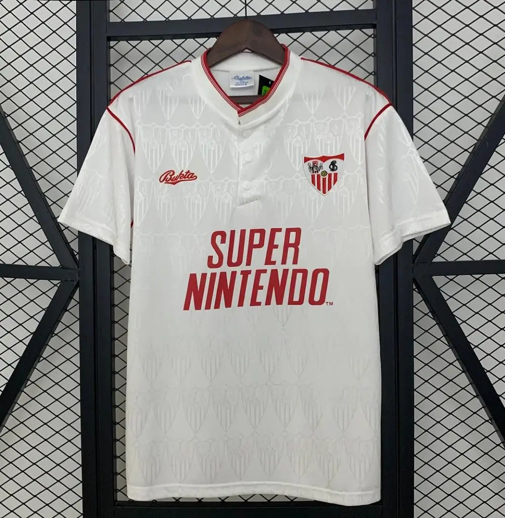 91/92 Retro Sevilla Home Jersey