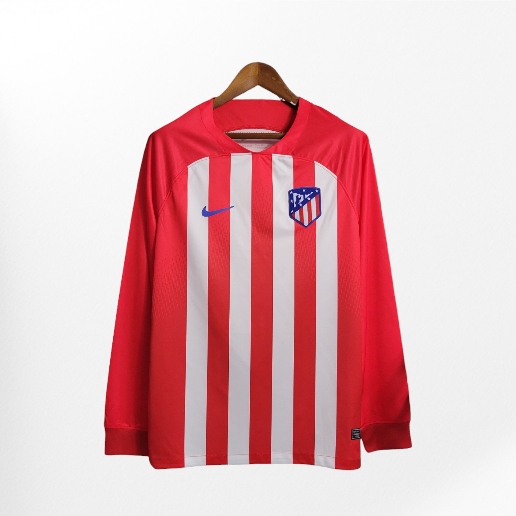 23/24 Atletico Madrid Long Sleeve Home Jersey