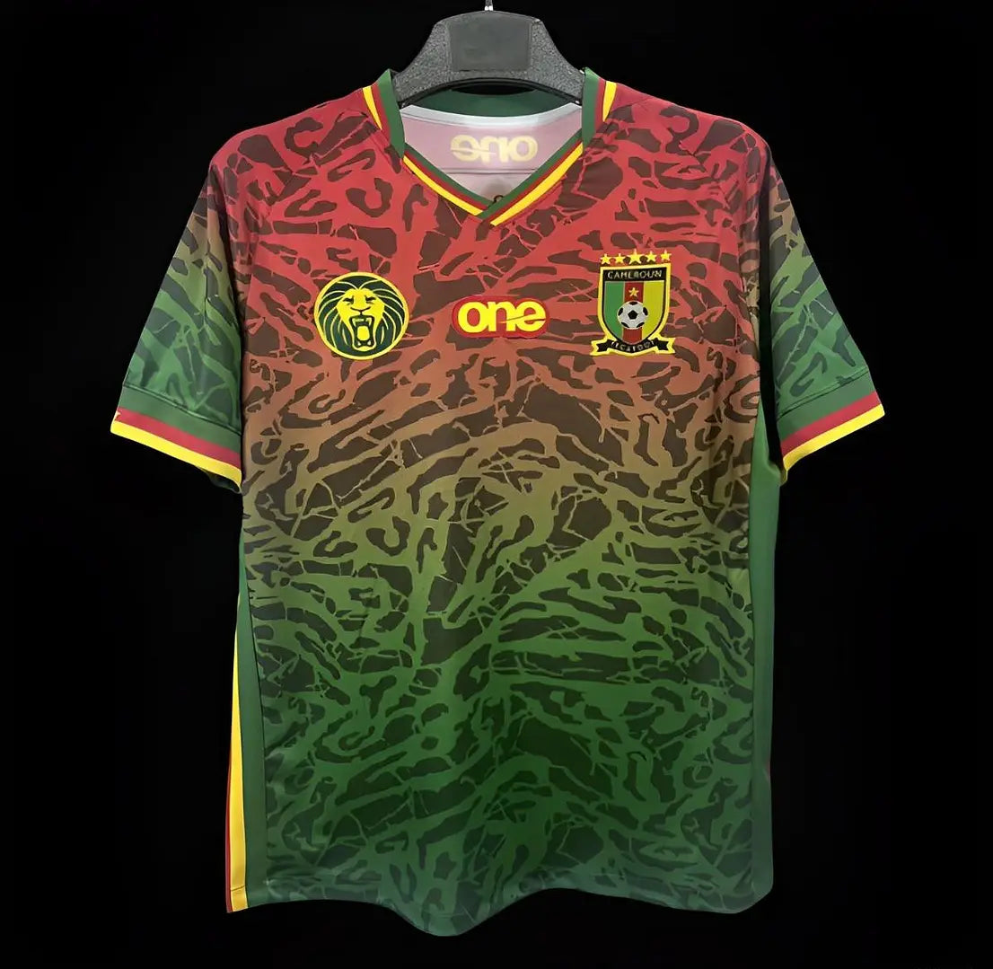2024 cameroon Green/Red Pre-Match Training Jersey