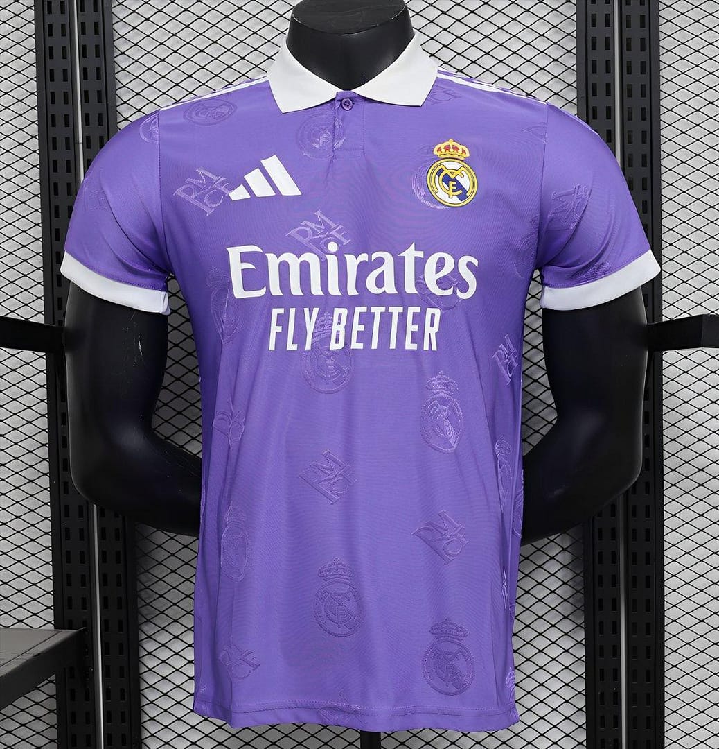 Player Version 24/25 Real Madrid Purple Pre-Match Jersey