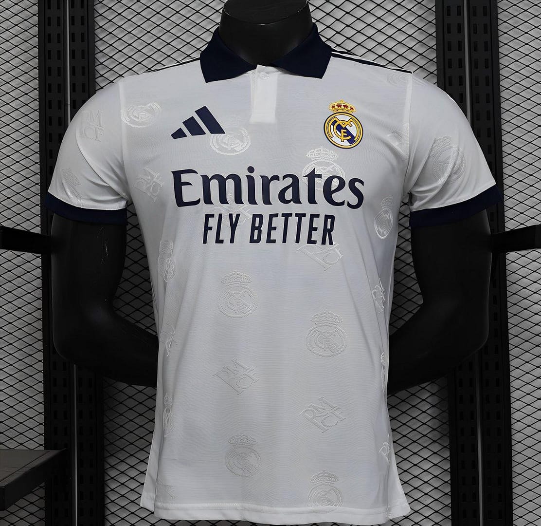 Player Version 24/25 Real Madrid White Pre-Match Jersey