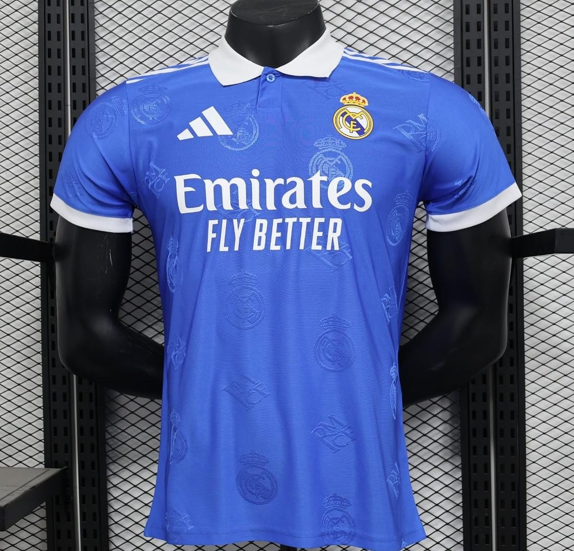 Player Version 24/25 Real Madrid Blue Pre-Match Jersey