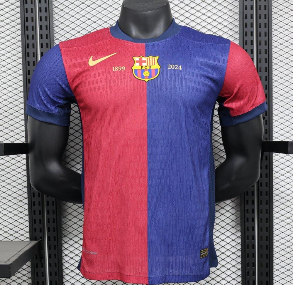 Player Version 24/25 Barcelona Home 125Th Anniversary 1899-2024 Printing Jersey
