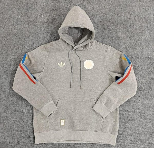 2024 Colombia 100th Black/Navy/Grey/Beige/White Hoodie With Golden Badge