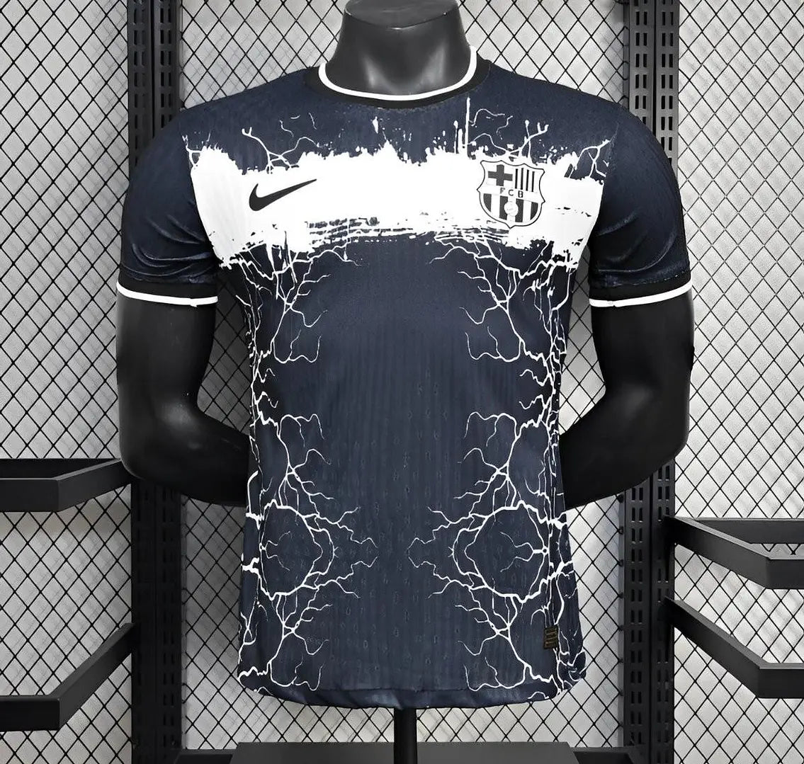25/26 Player Version Barcelona Special Edition White/Black Jersey
