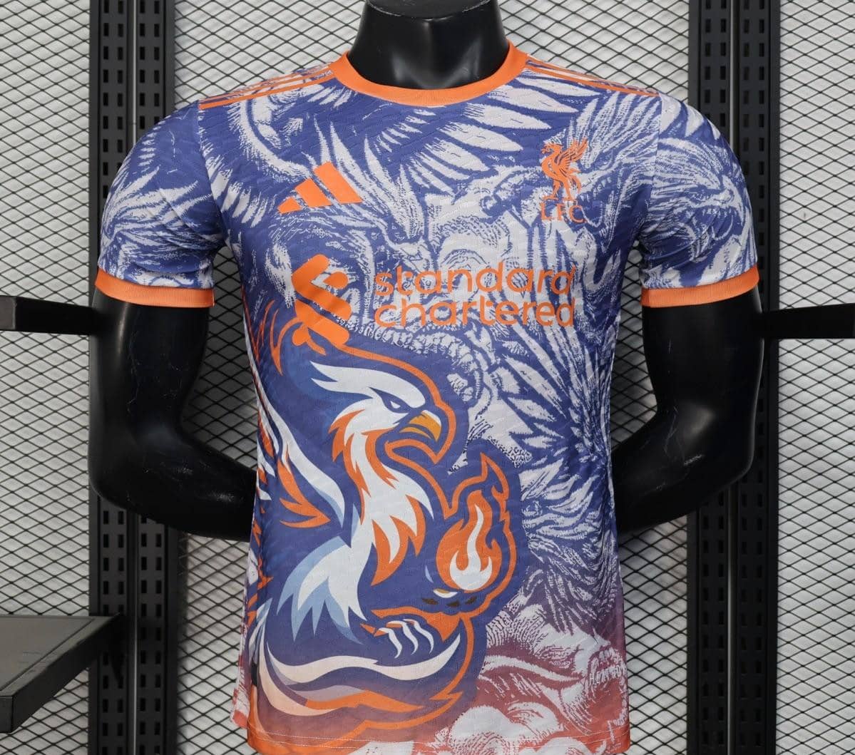 Player Version 25/26 Liverpool Blue with Orange Flaming Bird Special Jersey