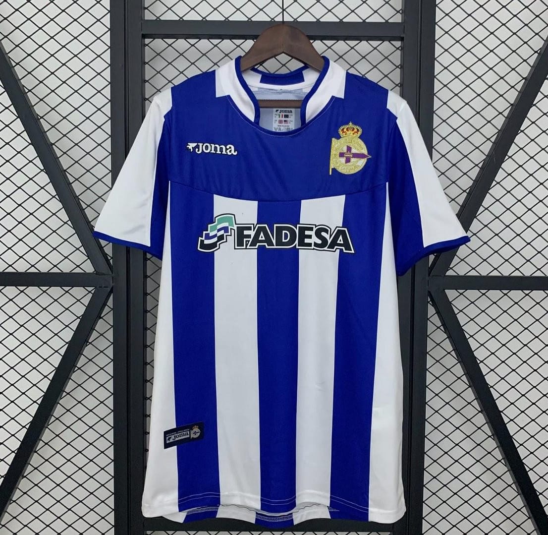 03/04 Retro Deportivo La Coruna Home Jersey