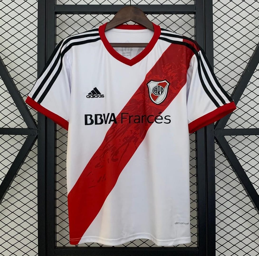 13/14 Retro Long Sleeve River Plate Home Jersey